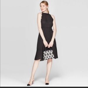 Who What Wear scatter dot sleeveless dress.